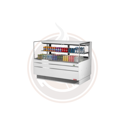 TOM-60L-UFD-W(B)-3S-N Open Display Merchandisers Horizontal Cases