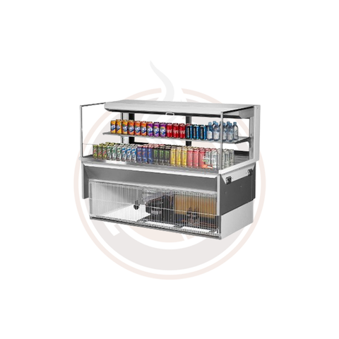 TOM-60L-UFD-W(B)-2SI-N Open Display Merchandisers Horizontal Cases