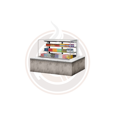 TOM-60L-UFD-W(B)-3SI-N Open Display Merchandisers Horizontal Cases