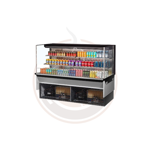 TOM-72L-UF-W(B)-3SI-N Open Display Merchandisers Horizontal Cases