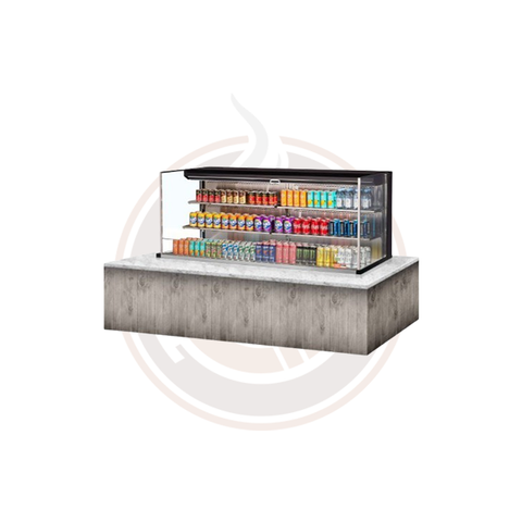 TOM-72L-UF-W(B)-3SI-N Open Display Merchandisers Horizontal Cases