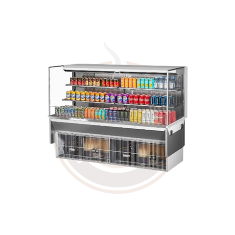 TOM-72L-UF-W(B)-3SI-N Open Display Merchandisers Horizontal Cases