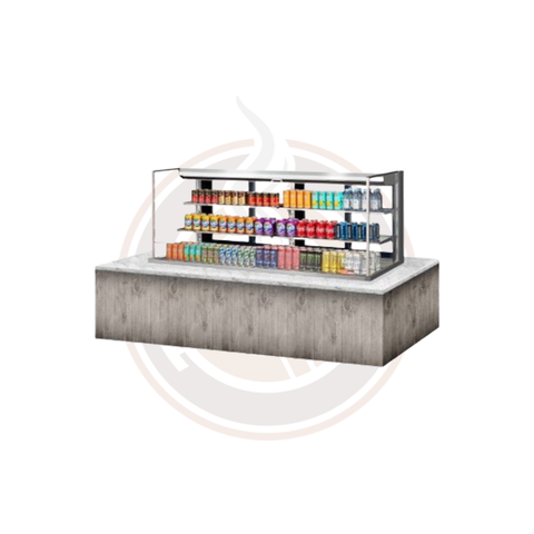TOM-72L-UFD-S-3SI-N Open Display Merchandisers Horizontal Cases