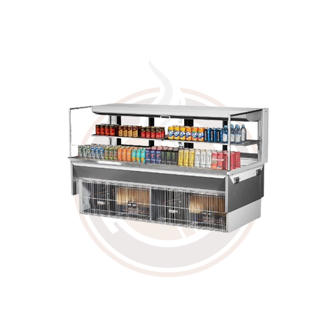 TOM-72L-UFD-W(B)-2SI-N Open Display Merchandisers Horizontal Cases