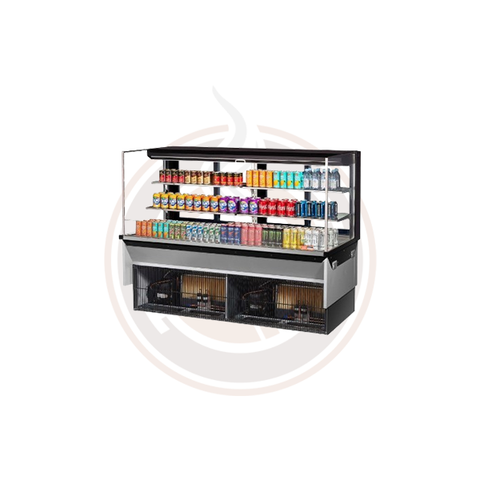 TOM-72L-UFD-W(B)-3SI-N Open Display Merchandisers Horizontal Cases