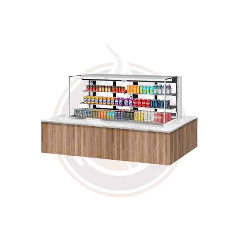 TOM-72L-UFD-W(B)-3SI-N Open Display Merchandisers Horizontal Cases