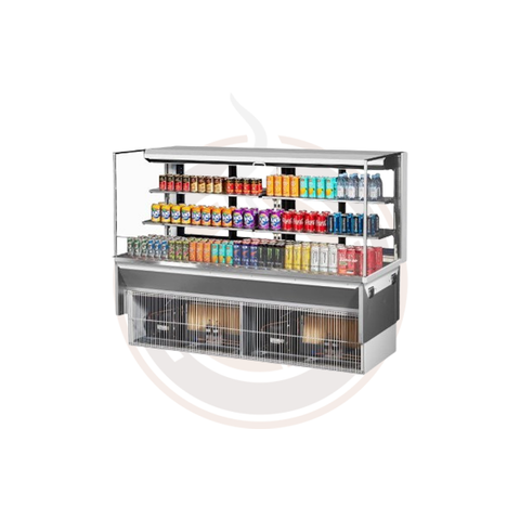 TOM-72L-UFD-W(B)-3SI-N Open Display Merchandisers Horizontal Cases