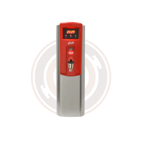 Curtis WB5N/WB5NB - 5.0 Gal. Electric Narrow Hot Water Dispenser with Aerator and Lower Faucet (Black/Red)