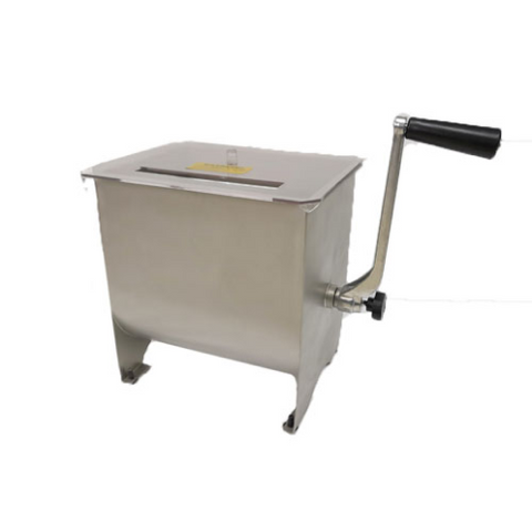 Omcan Stainless Steel Manual Non-Tilting Meat Mixer 17 lbs - 44424