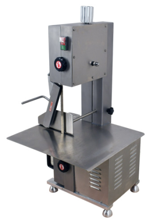 Omcan All Stainless Steel Tabletop Band Saw with 65" Blade Length and 1 HP Motor - 46785