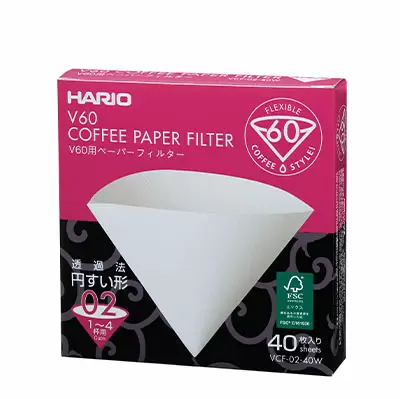 Hario V60 Paper Filter 02 W 40 sheets