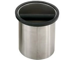 Rattleware Stainless Steel Knock Box in Maple Holder
