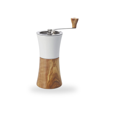 Hario Ceramic Coffee Mill - Olive Wood